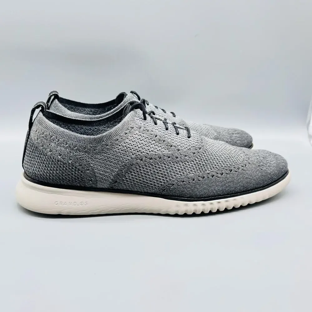 Cole Haan Shoes Mens 13 Gray OriginalGrand Stitchlite Wingtip Oxford Sneaker
